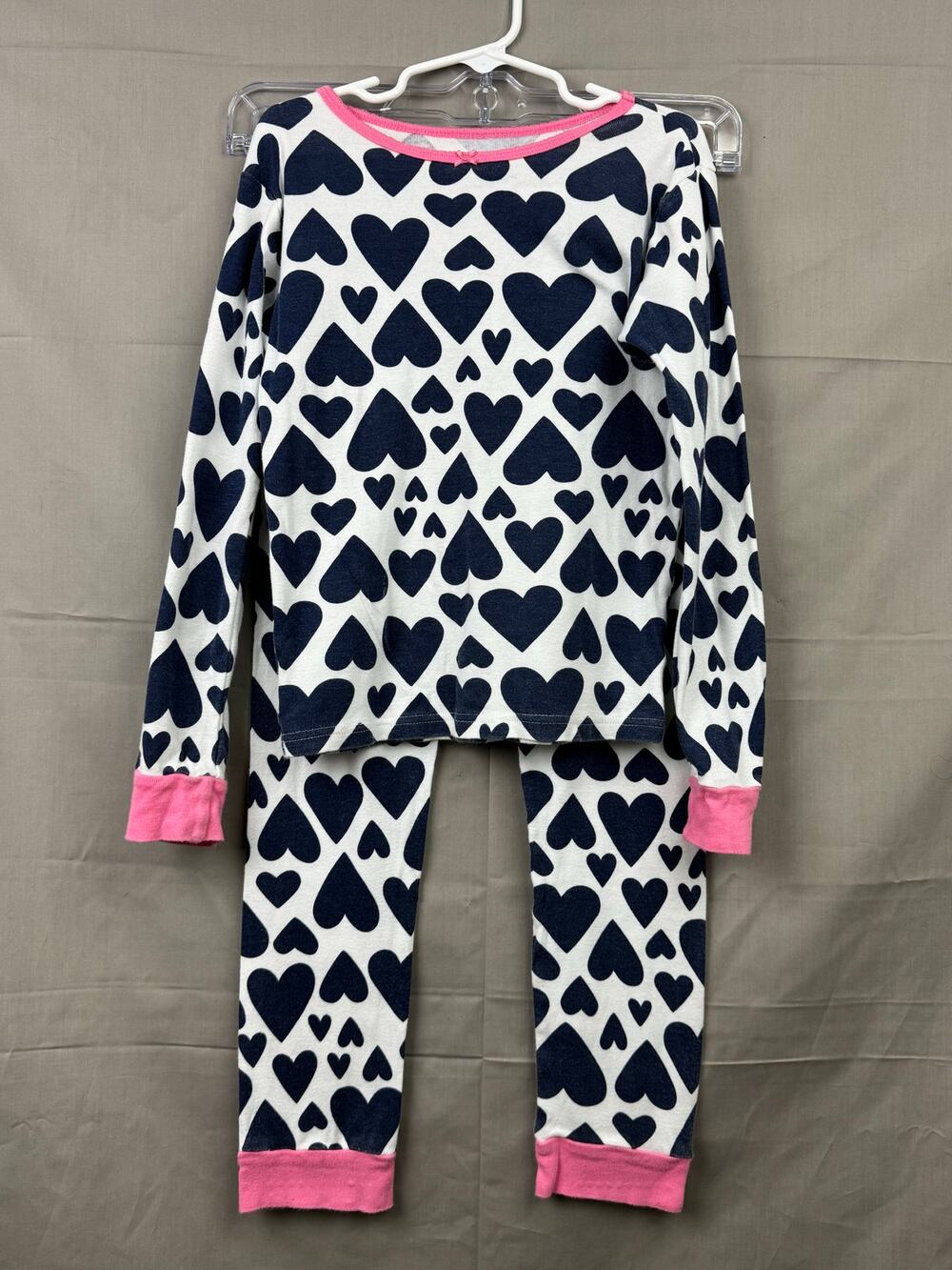 Carter’s Girls Blue Heart 2-Piece Pajama, Size 8